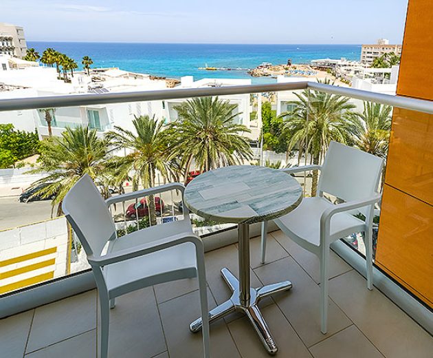 Sea view rooms at Captain Pier Hotel in Pernera Protaras Cyprus